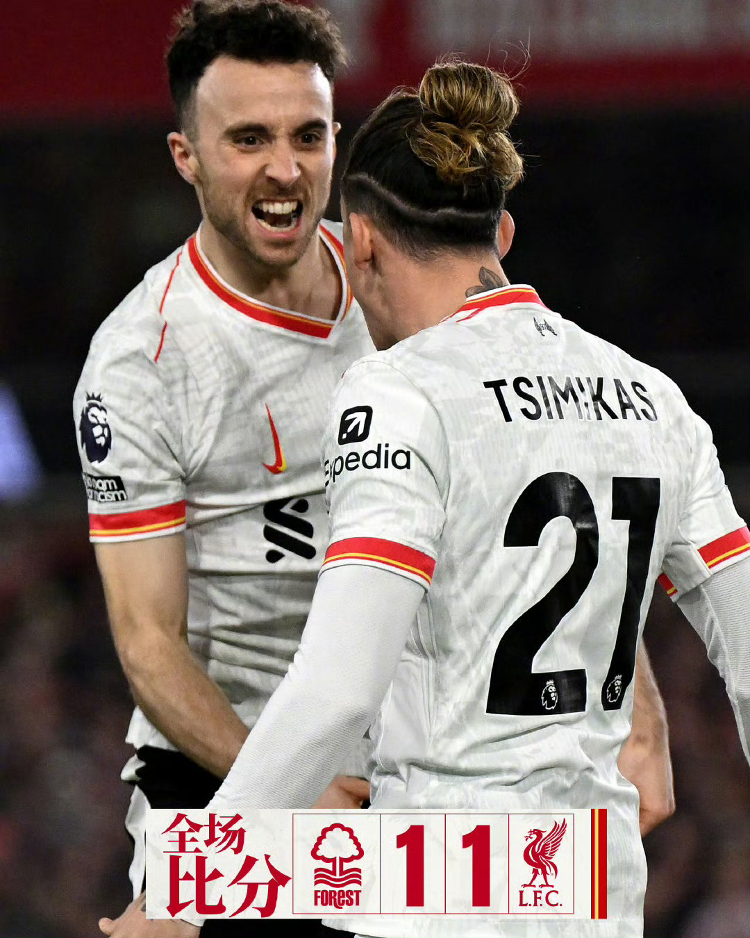 利物浦6-1大胜：继续领跑英超积分榜